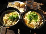 山越うどん かまたまうどんと天ぷら